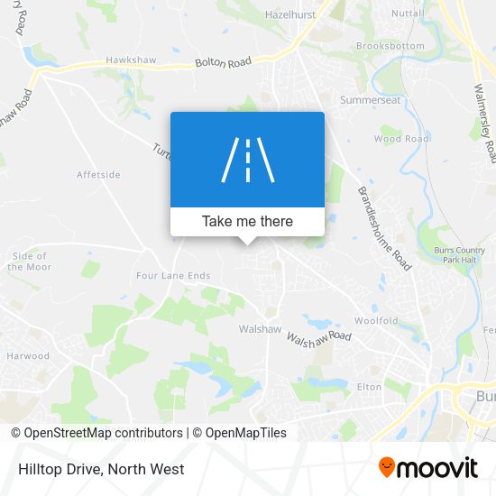 Hilltop Drive map