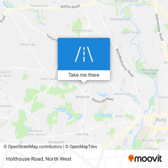 Holthouse Road map