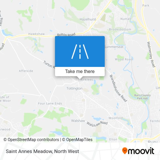 Saint Annes Meadow map