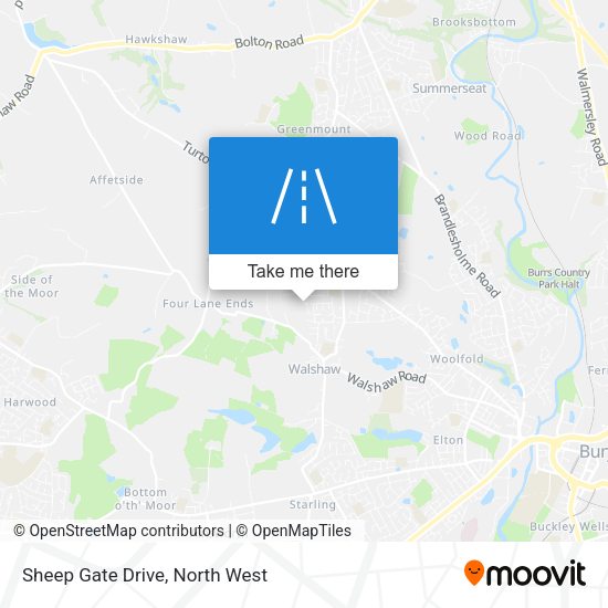 Sheep Gate Drive map