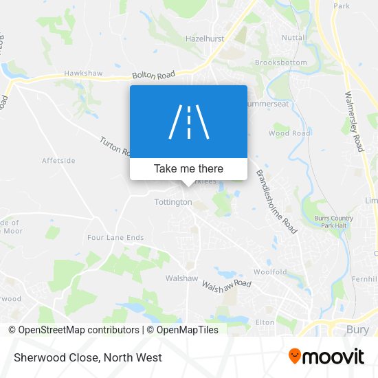 Sherwood Close map