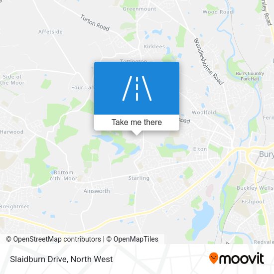 Slaidburn Drive map