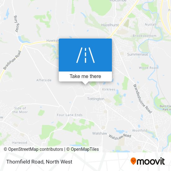 Thornfield Road map