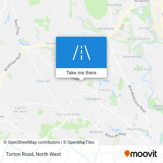 Turton Road map