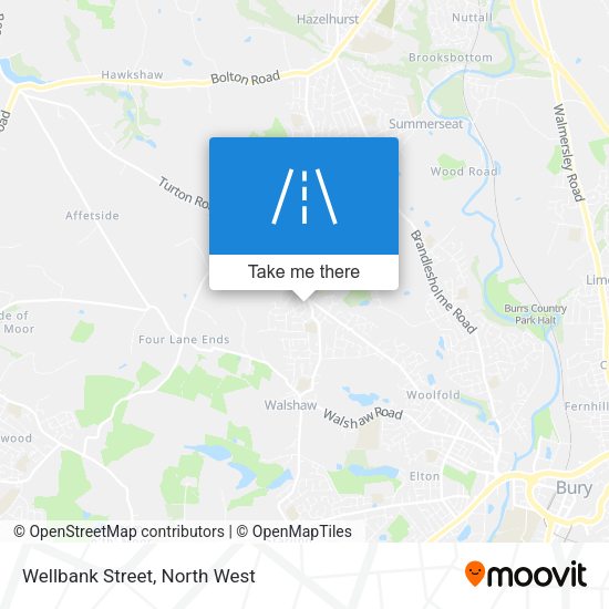 Wellbank Street map