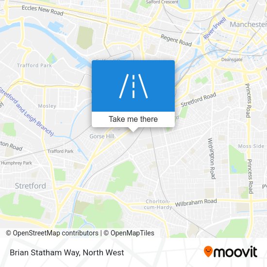 Brian Statham Way map