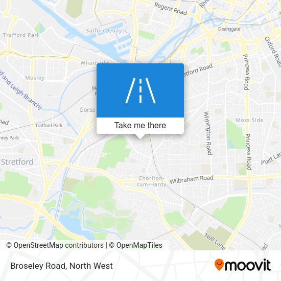 Broseley Road map