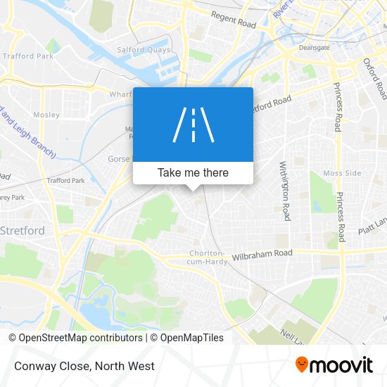 Conway Close map