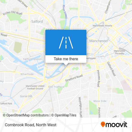 Cornbrook Road map