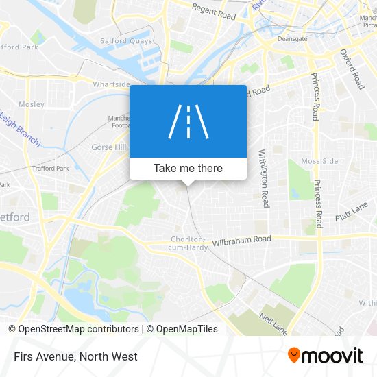 Firs Avenue map