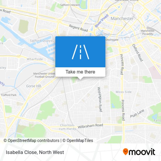 Isabella Close map