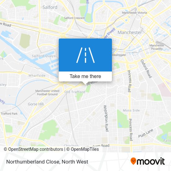 Northumberland Close map