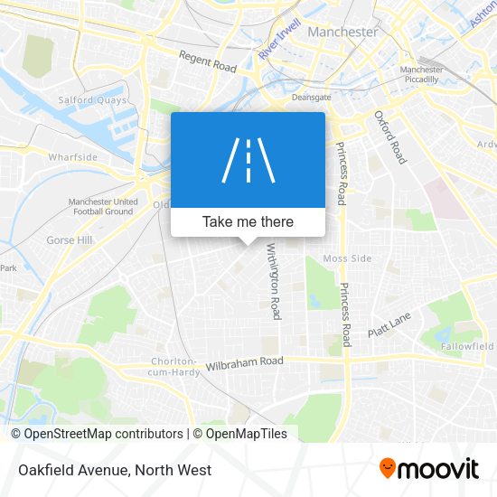 Oakfield Avenue map
