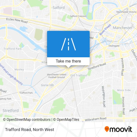 Trafford Road map