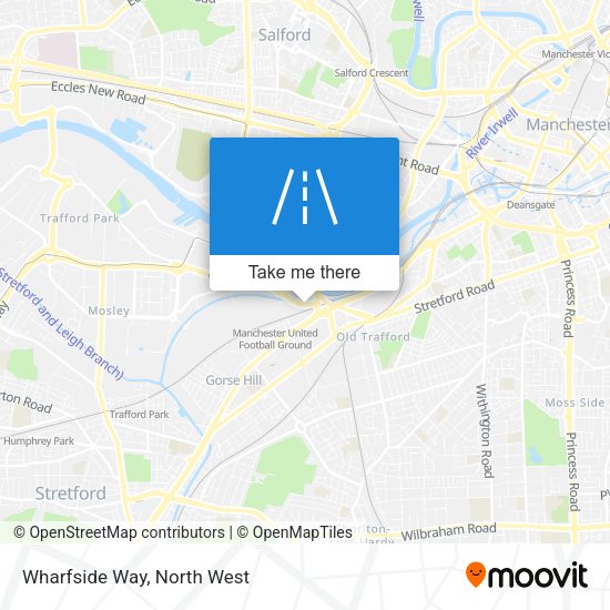 Wharfside Way map