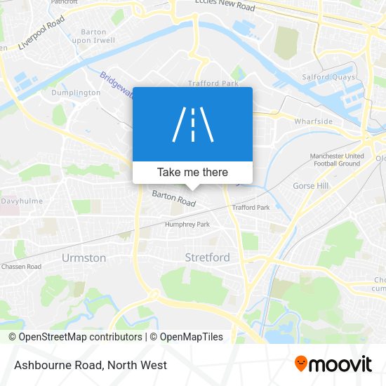 Ashbourne Road map