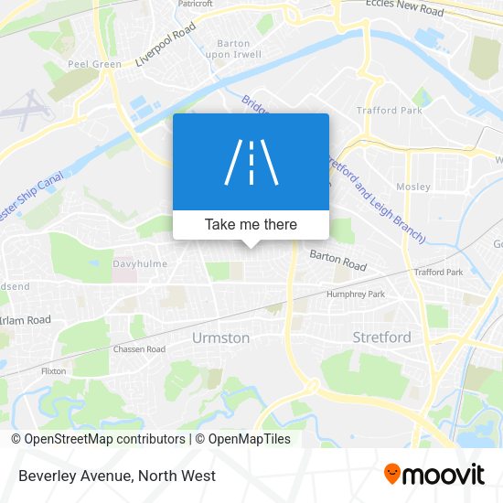 Beverley Avenue map