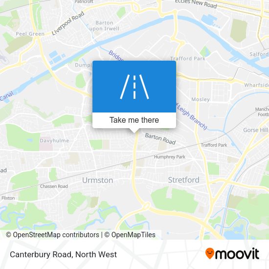 Canterbury Road map