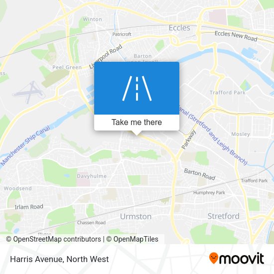 Harris Avenue map