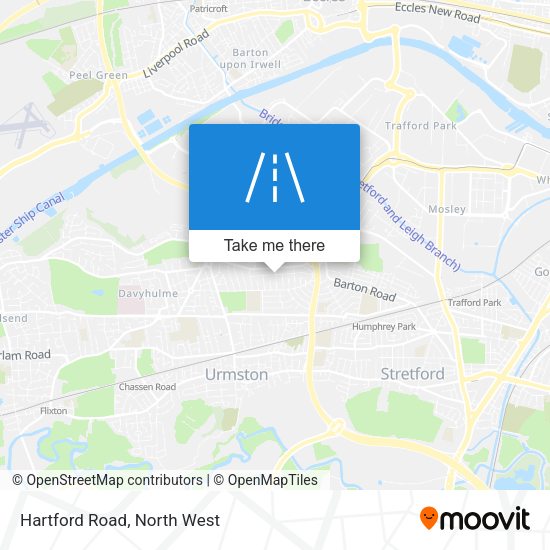 Hartford Road map