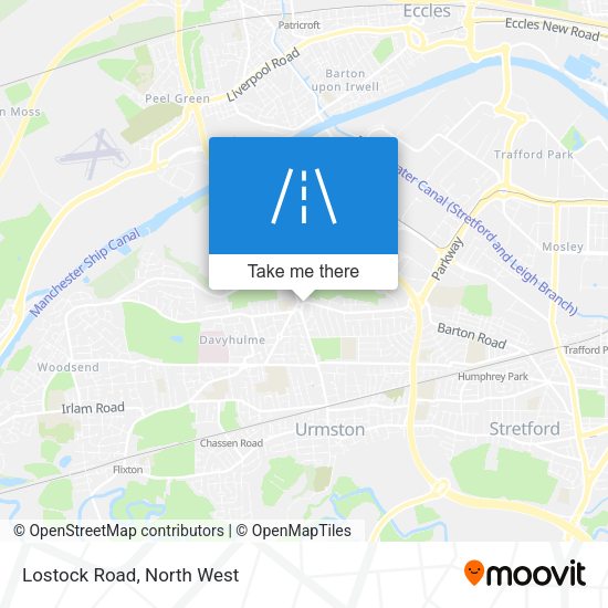 Lostock Road map