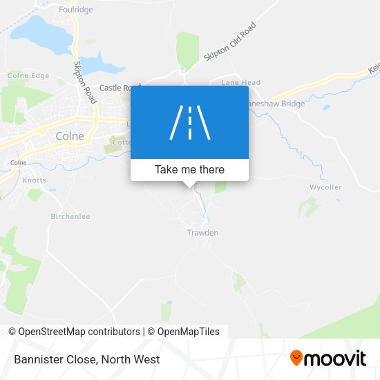 Bannister Close map