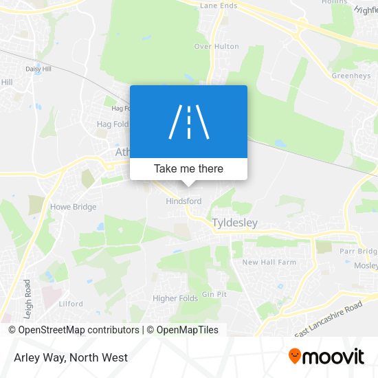 Arley Way map