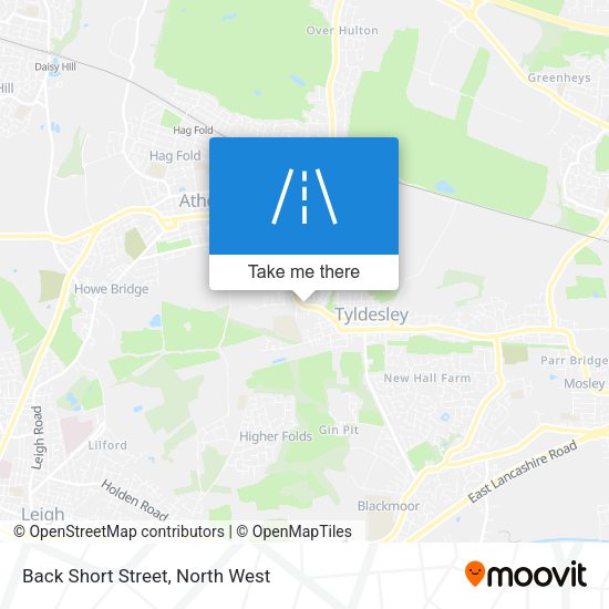 Back Short Street map