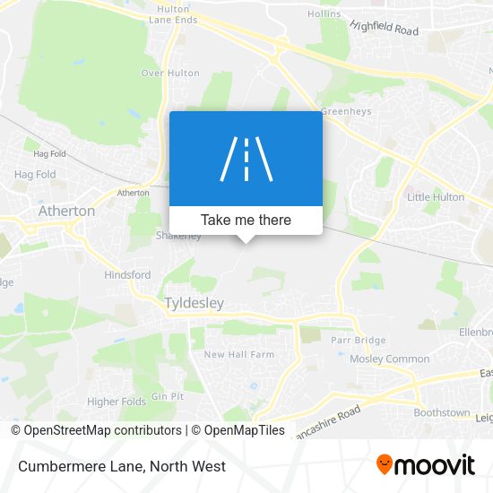 Cumbermere Lane map