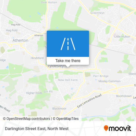 Darlington Street East map
