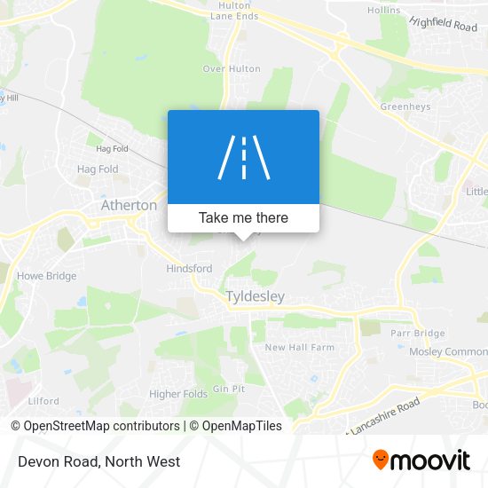 Devon Road map