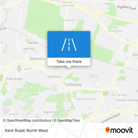 Kent Road map