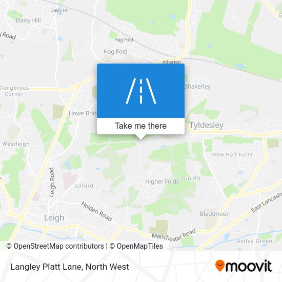 Langley Platt Lane map