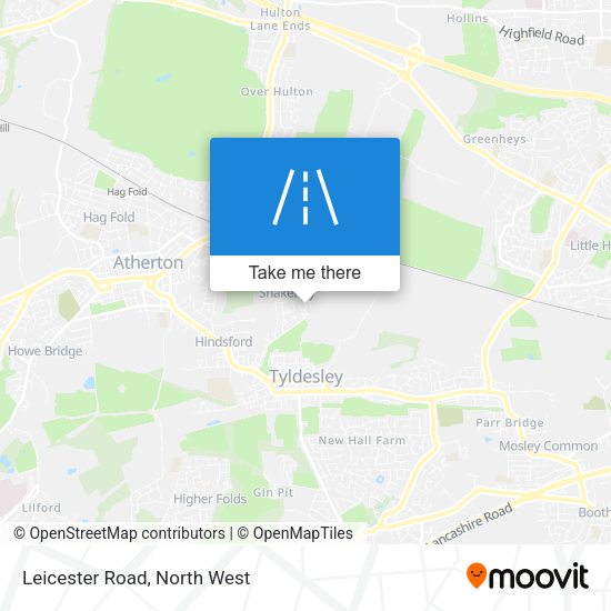 Leicester Road map