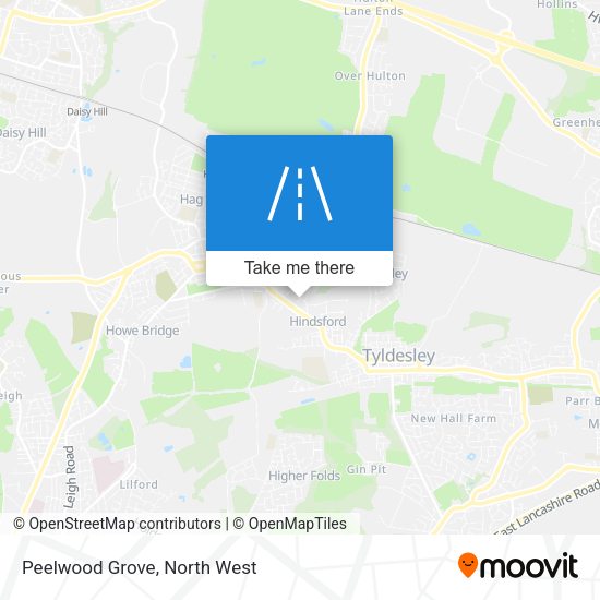 Peelwood Grove map
