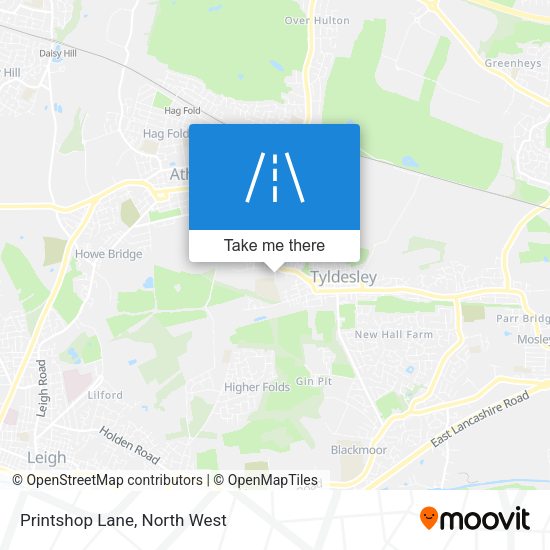 Printshop Lane map