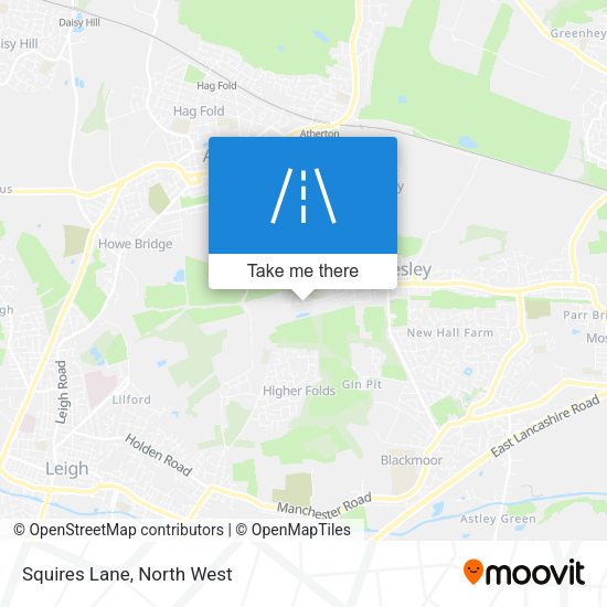 Squires Lane map
