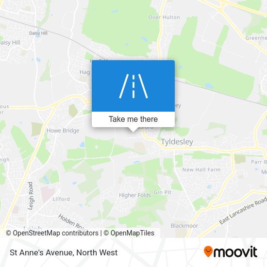 St Anne's Avenue map