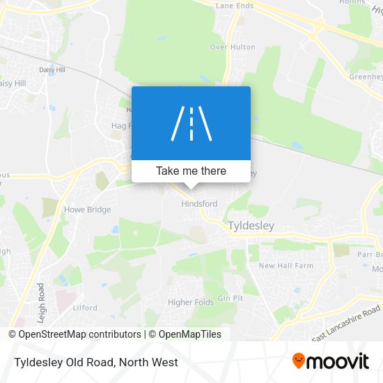Tyldesley Old Road map