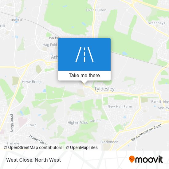 West Close map