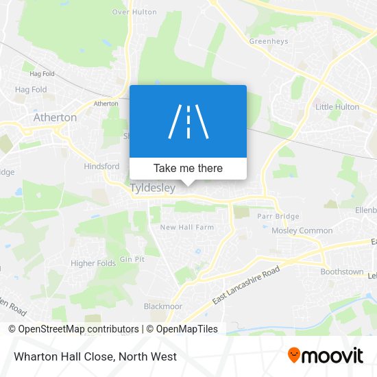 Wharton Hall Close map
