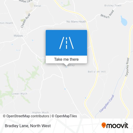 Bradley Lane map