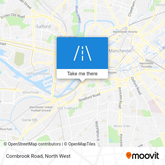 Cornbrook Road map