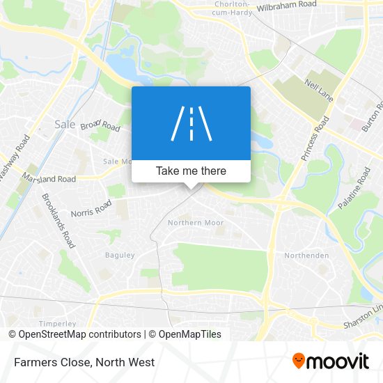 Farmers Close map