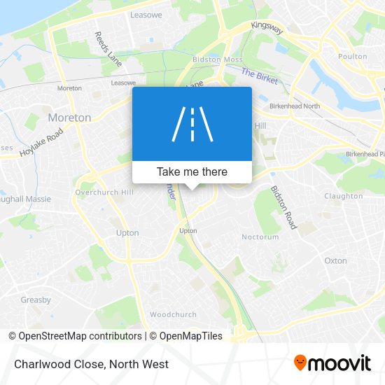 Charlwood Close map