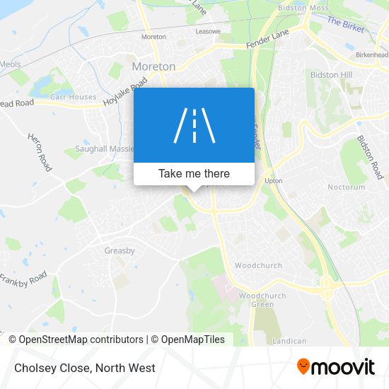 Cholsey Close map