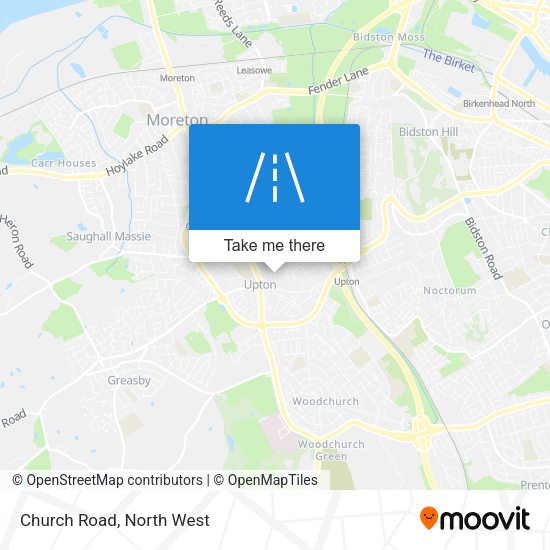 Church Road map