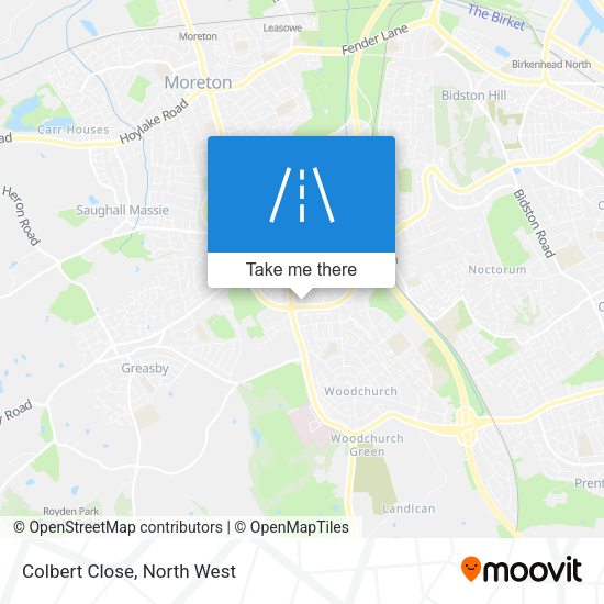 Colbert Close map