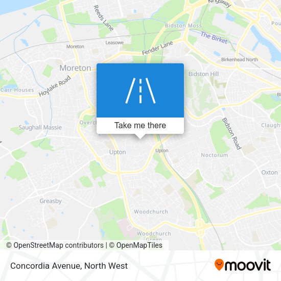 Concordia Avenue map