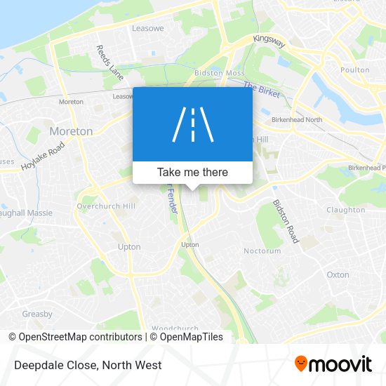 Deepdale Close map